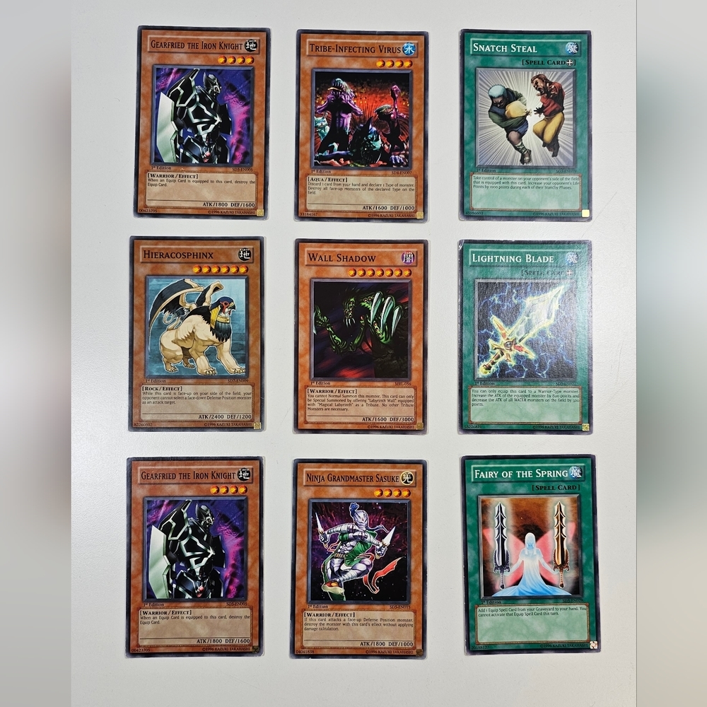 Vintage 1996 Yu-Gi-Oh  Cards